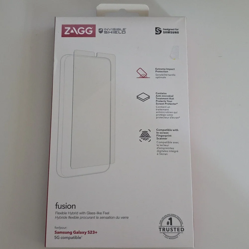 ZAGG Invisible Shield Screen Protector Samsung Galaxy S23+ 5G Compatible